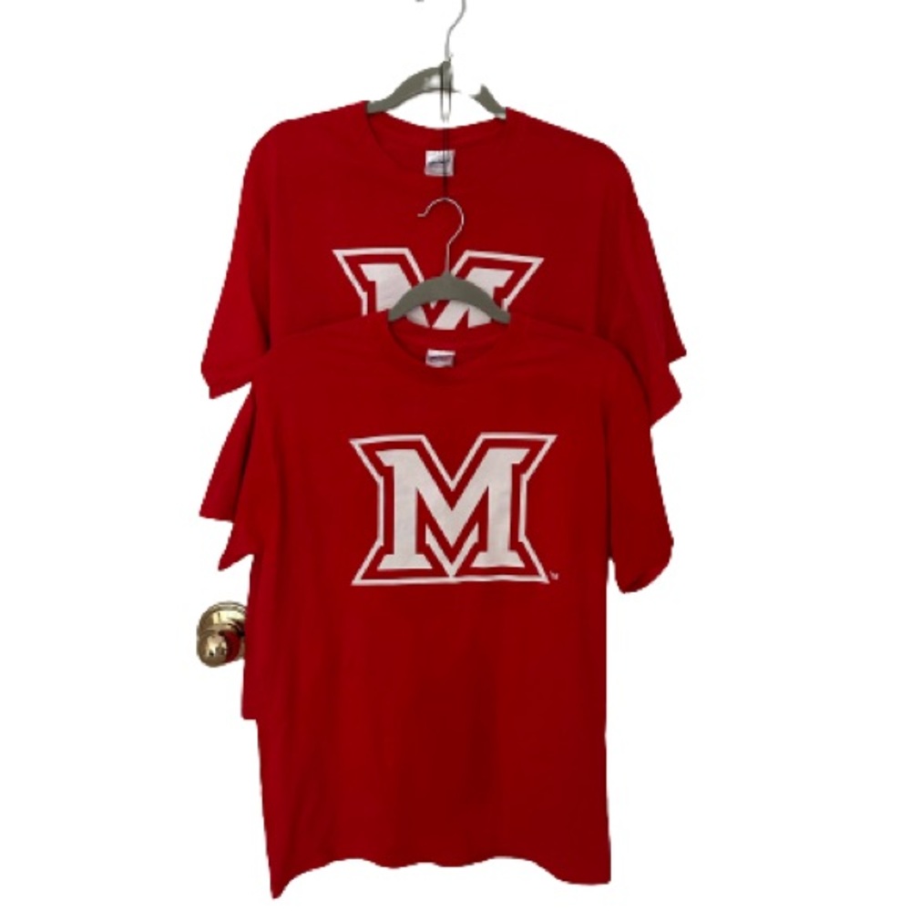 New Gildan Heavy Cotton Unisex Short Sleeve Red T-Shirt, Sz M/L.